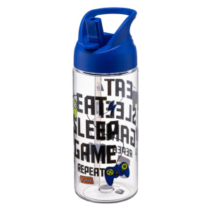 Butelka ze słomką TRITAN YOUNG 500ml niebieski